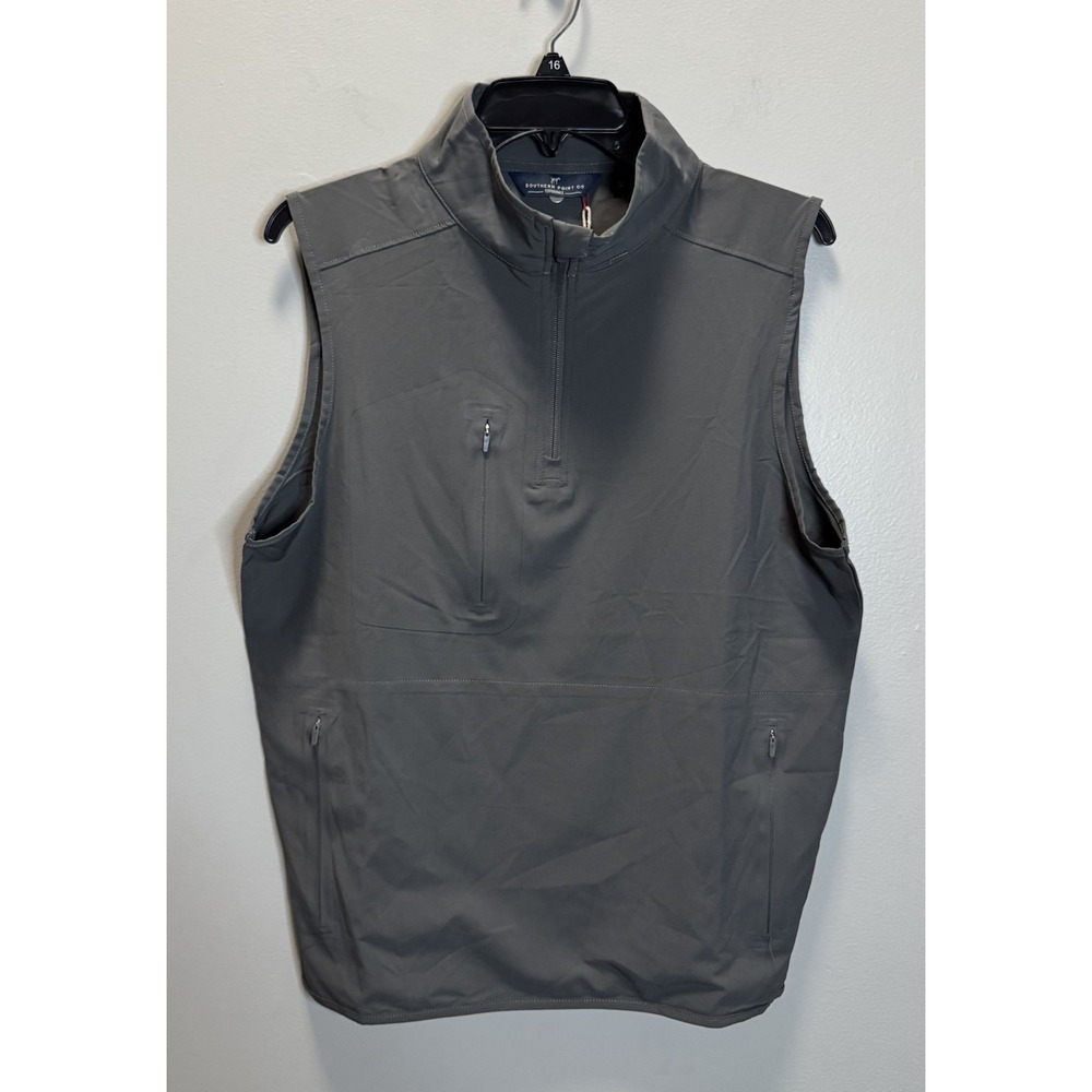 Wellston Performance Vest Men's Gray SZ S UPF 50 Wind An Water Resistant Stretch